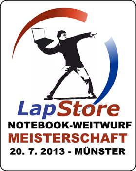 Lapstore Notebook-Weitwurf Meisterschaft